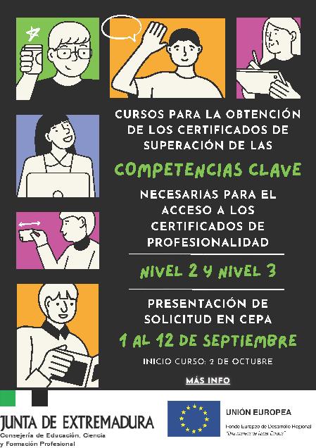 Adquisición de las Competencias Clave a través de un curso de formación en Centros de Educación de Personas Adultas