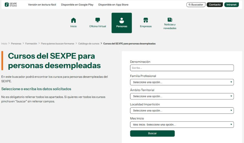 Ir a Hemos añadido más de 280 cursos de formación gratuitos al buscador de SEXPE-emplea