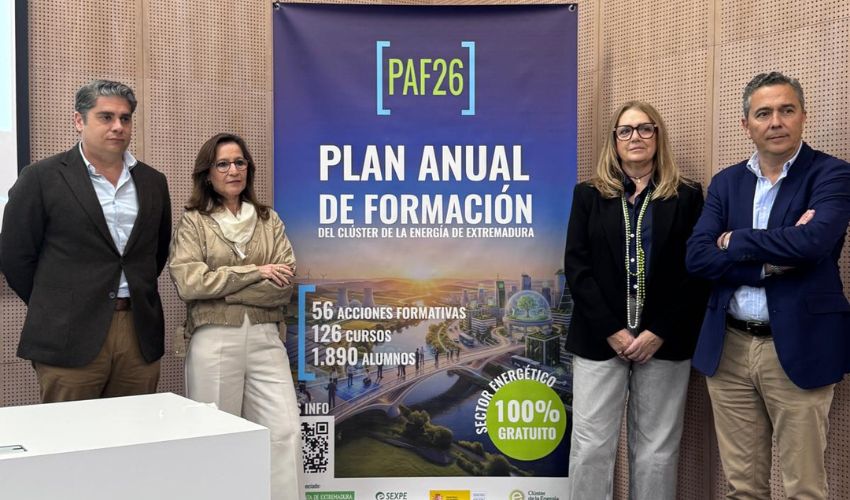 Ir a Extremadura refuerza su liderazgo energético con 126 cursos y más de 1.800 plazas formativas
